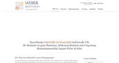 Desktop Screenshot of bestattungsinstitut-weber.de